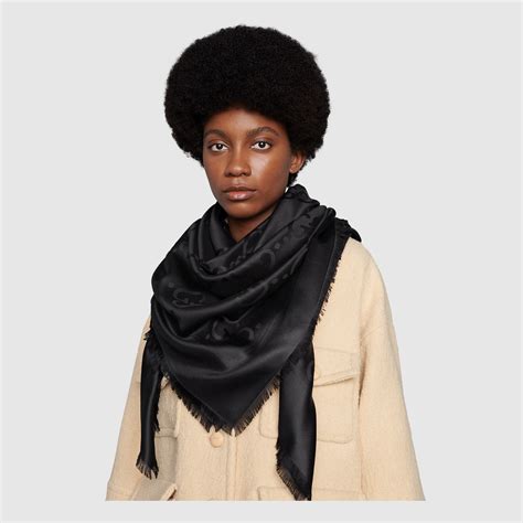 gucci vintage wool silk shawl|gucci shawl for women.